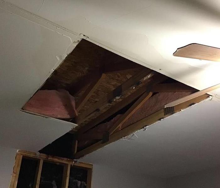 Ceiling removed