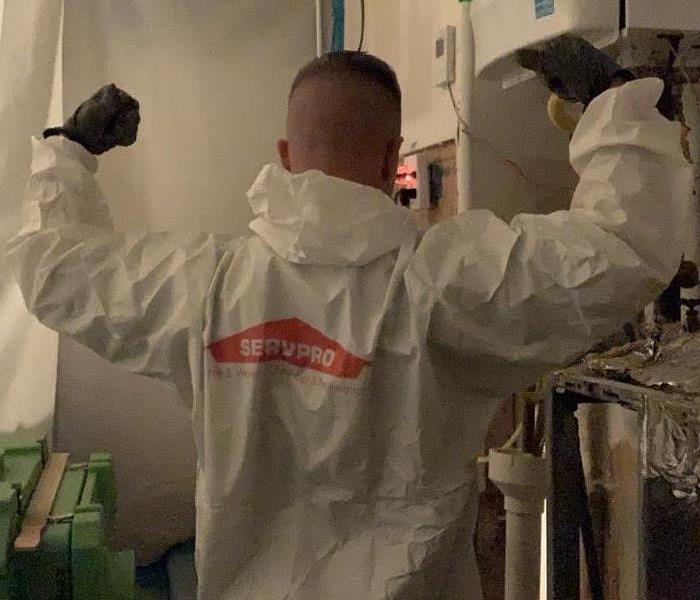 SERVPRO of Northwest Albuquerque owner showing off his PPE Uniform!  